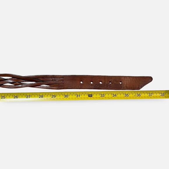 VTG 70s Handcrafted Moroccan Leather Belt main image 4